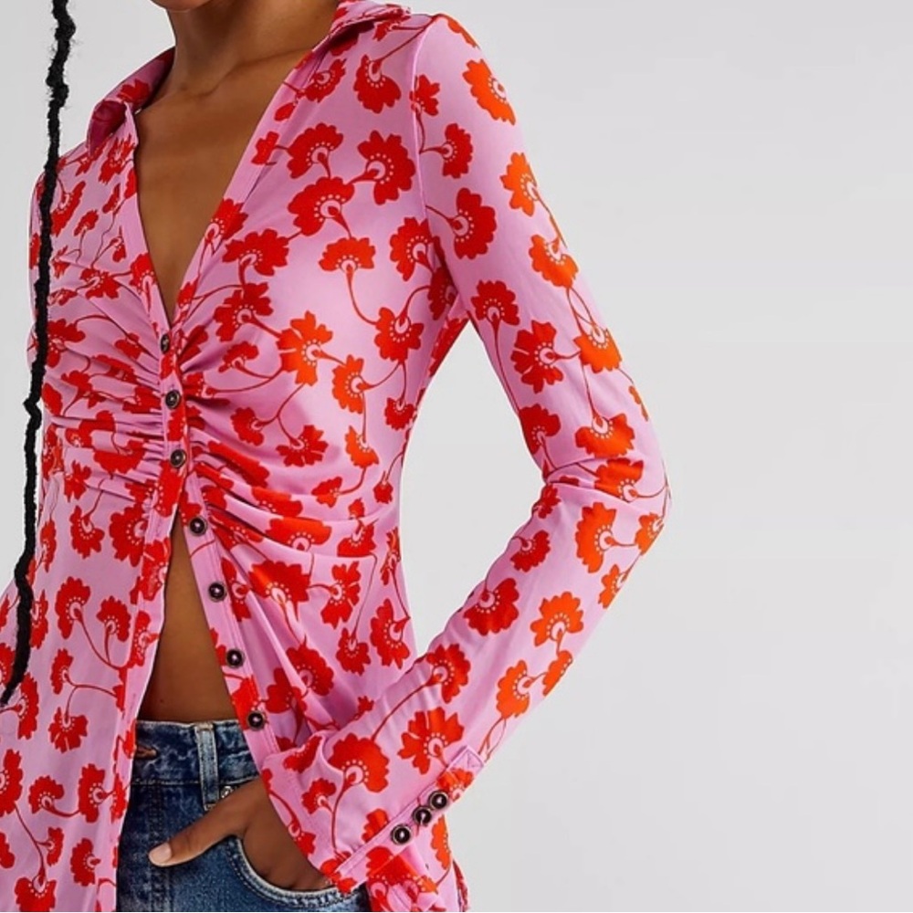 Free People Lucky Shirtee, worn once, size M